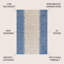 Tapis intérieur / extérieur bleu / beige Cura Modern Strie-2091600398