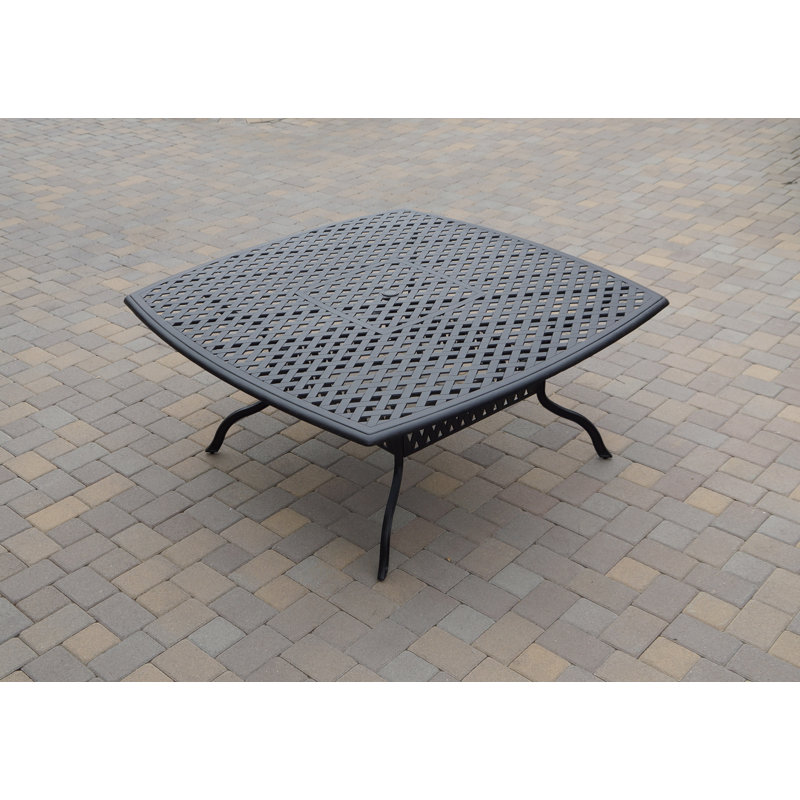 Frazee 10-Piece Patio Dining Set with Cushions and 64'' Square Dining Table and Lazy Susan