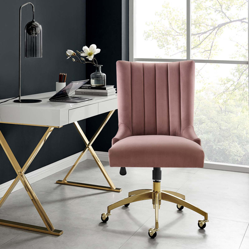 Chaise de bureau Empower Channel, Or, Vieux rose