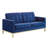 Loft Gold Stainless Steel Leg Performance Velvet Loveseat by Modway-276712400