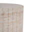 Table d'appoint d'extérieur / d'intérieur en béton léger, finition travertin