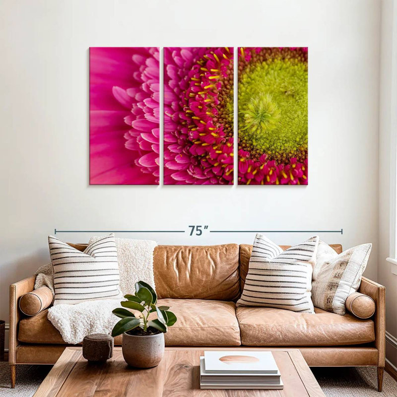 Gerbera magnifiée, H 36 po x l 57 po