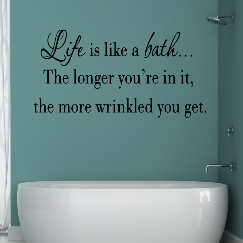 Draine Text & Numbers Wall Decal, Black