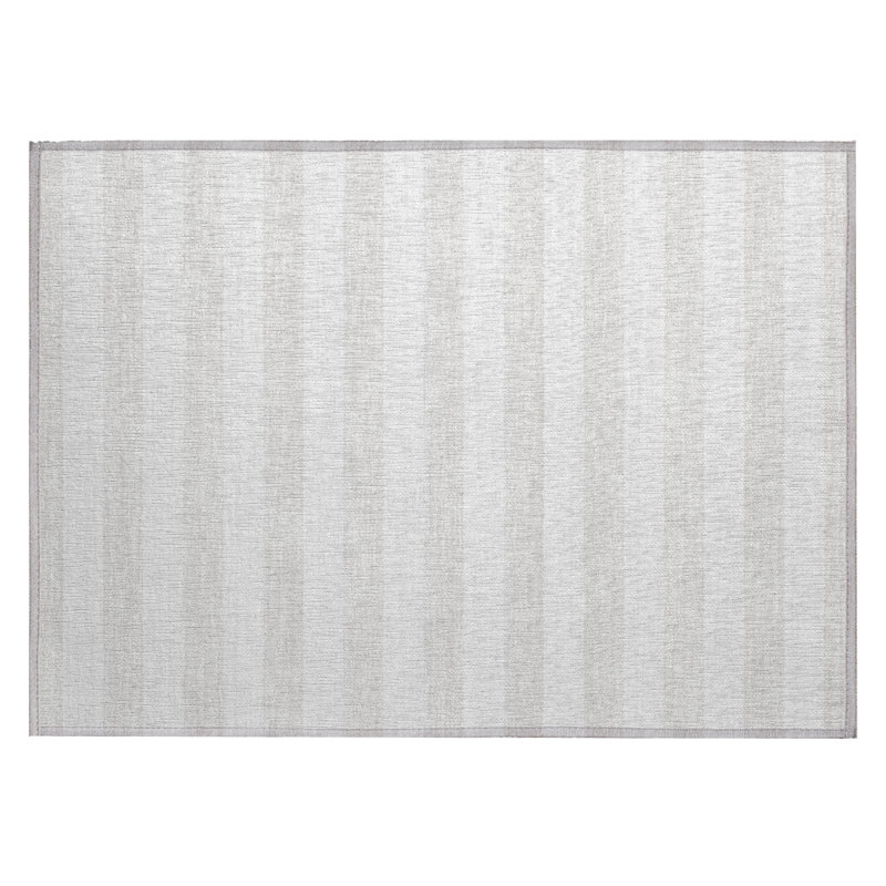 Tapis intérieur lavable rayé ivoire 2 pi x 3 pi