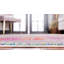 Tapis rose à motif abstrait Haelf-1864683746