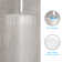 Rainfall Shower System with 12 Inch Shower Head and Handheld Complete Combo Set Ceiling Mount