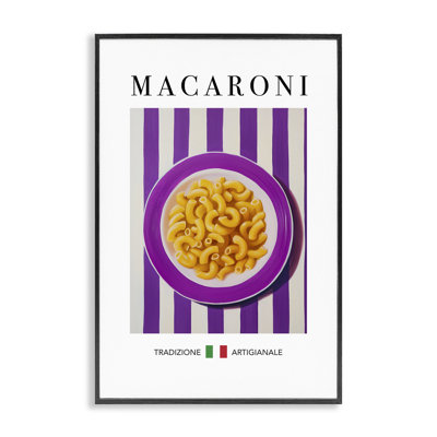 Giclée de pâtes traditionnelles Macaroni, design par Andreas Magnusson