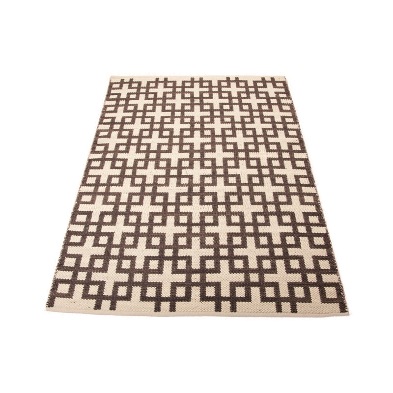 Geometric Wool Hand Woven Area Rug, 160 x 226cm
