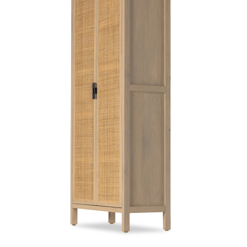 Caprice Tall Cabinet, Natural Mango/Light Brown