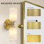 Aleinah 14" Modern White Alabaster Marble Bathroom Vanity Wall Sconces-951632879