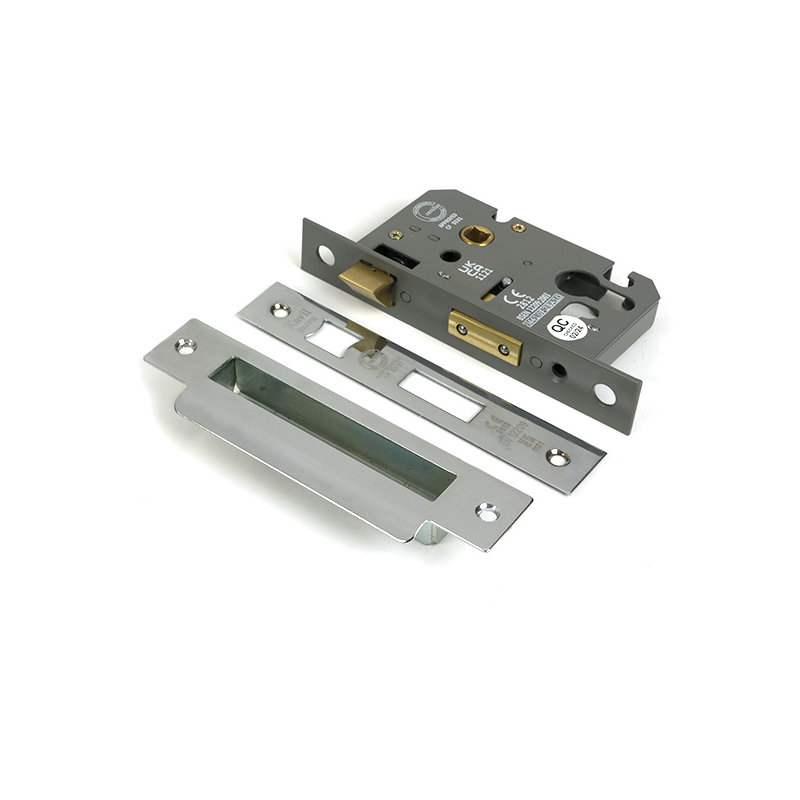 Euro Profile Sash Lock, Polished Chrome