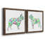 Tapisserie «French Bull», ensemble de 2 peintures sur toile encadrées-176249168-176249182