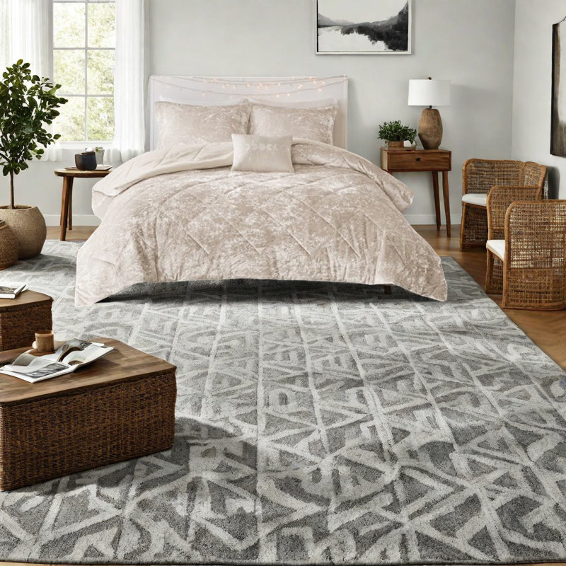 Ensembles de literie en velours luxueux, finition polyester champagne, très grand / très grand confort