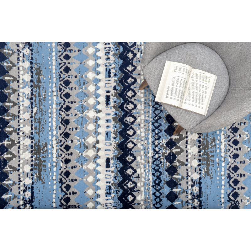 Geometric Indoor Rug, Rectangle 7'8" x 11'