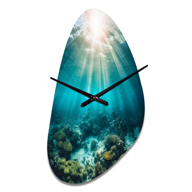 Horloge murale Underwater Coral IV - Coastal, Grand