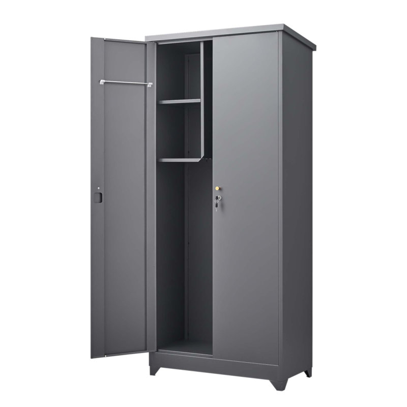 Outdoor Storage Cabinet, Large Capacity With Shelves, Secure Lock, Waterproof And Moisture-Proof For Garden And Poolside Use