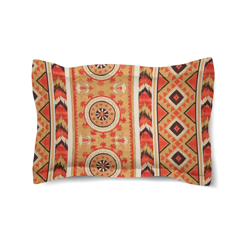 Taie décorative standard Laural Home Southwest Story Gold, Taie décorative format double