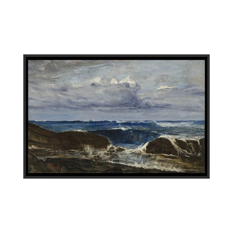 Print, 66.04 cm H x 101.6cm W x 4.445cm D, Black