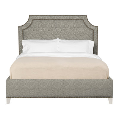 Audrey/Asher Queen Upholstered Low Profile Panel Bed