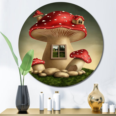 Fantasy Mushroom House - impression sans cadre