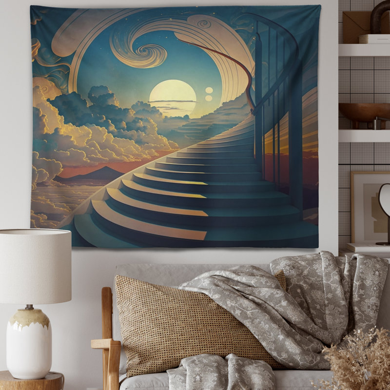 Tapisserie «Polyester Stairs to Heaven I», H 32 po x l 39 po