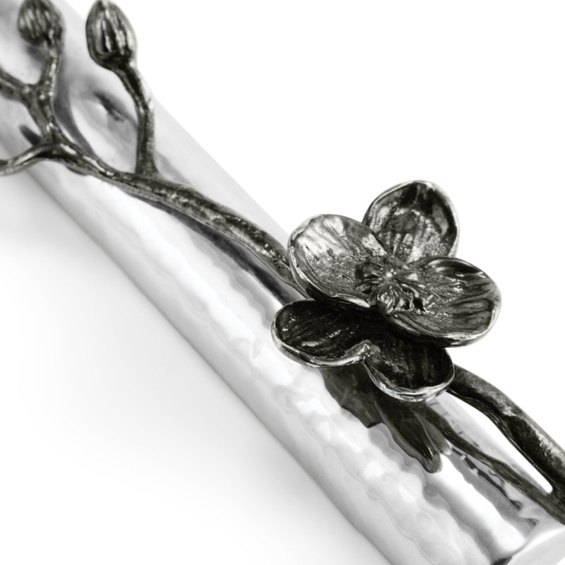 Orchid Nickelplate Mezuzah, Black