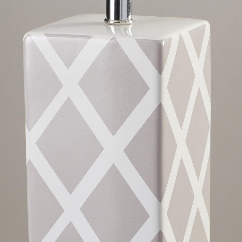 Baret Ceramic Table Lamp, Grey