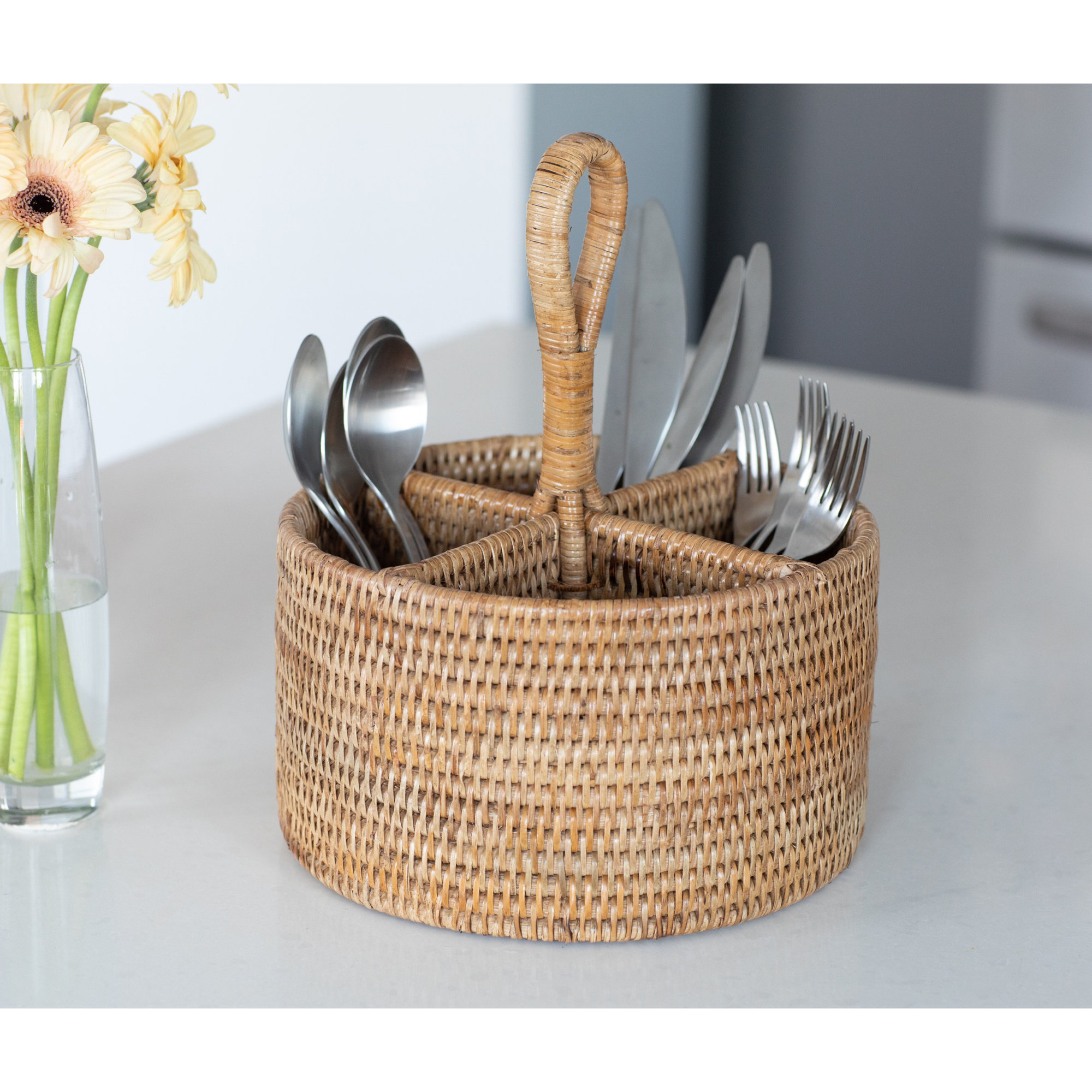 Fahy Flatware Caddy, Honey Brown