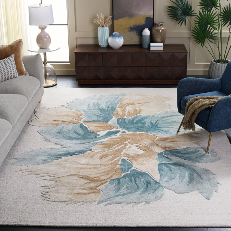 Othilia Hand Tufted Performance Abstract Rug, Rectangle 8' x 10'