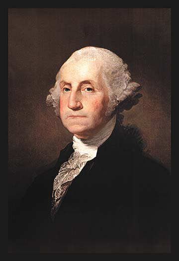 « george washington » par gilbert stuart memoriblia, reproduction d’art