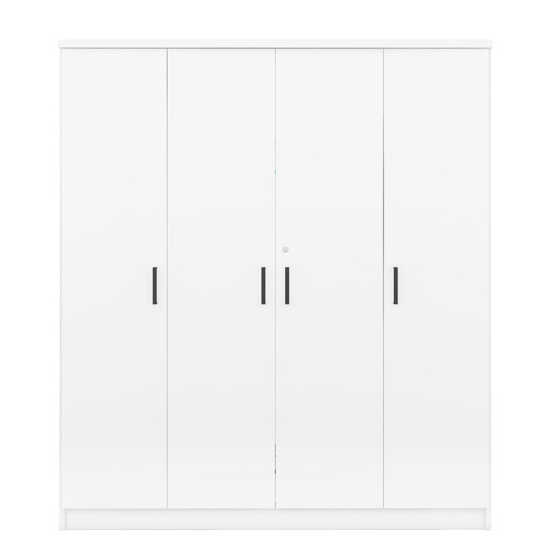 Armoire contemporaine à 4 portes avec 1 tiroir pour la décoration de chambre à coucher