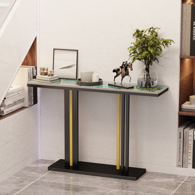 Lilesville 118cm Marble Top Console Table