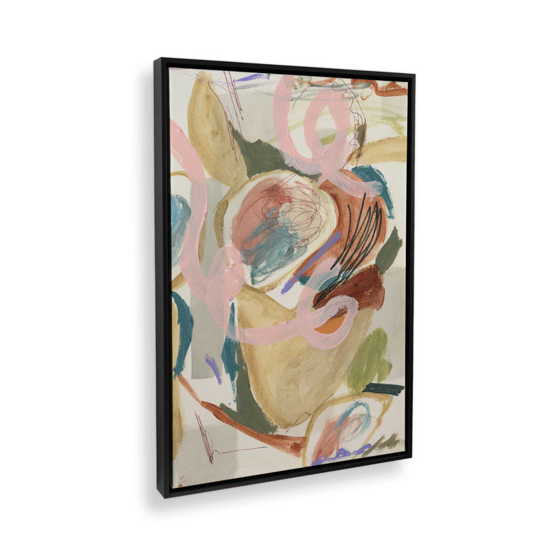 «Unraveled Pulse II» par Melissa Wang, reproduction d'art, H 48 po x l 36 po, «Floater», reproduction encadrée sans passe-par