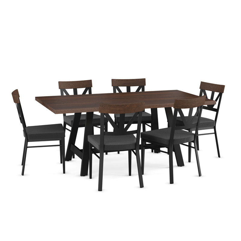 Ensemble repas pour 6 personnes Rhem, Noir