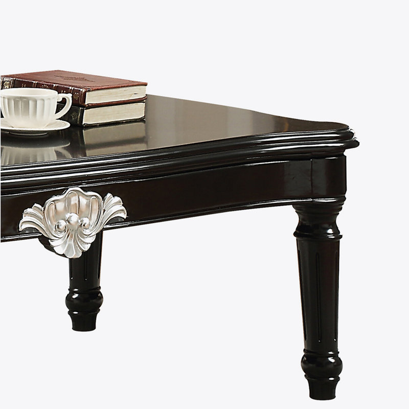 Table basse à 4 pieds Moesha, Noir