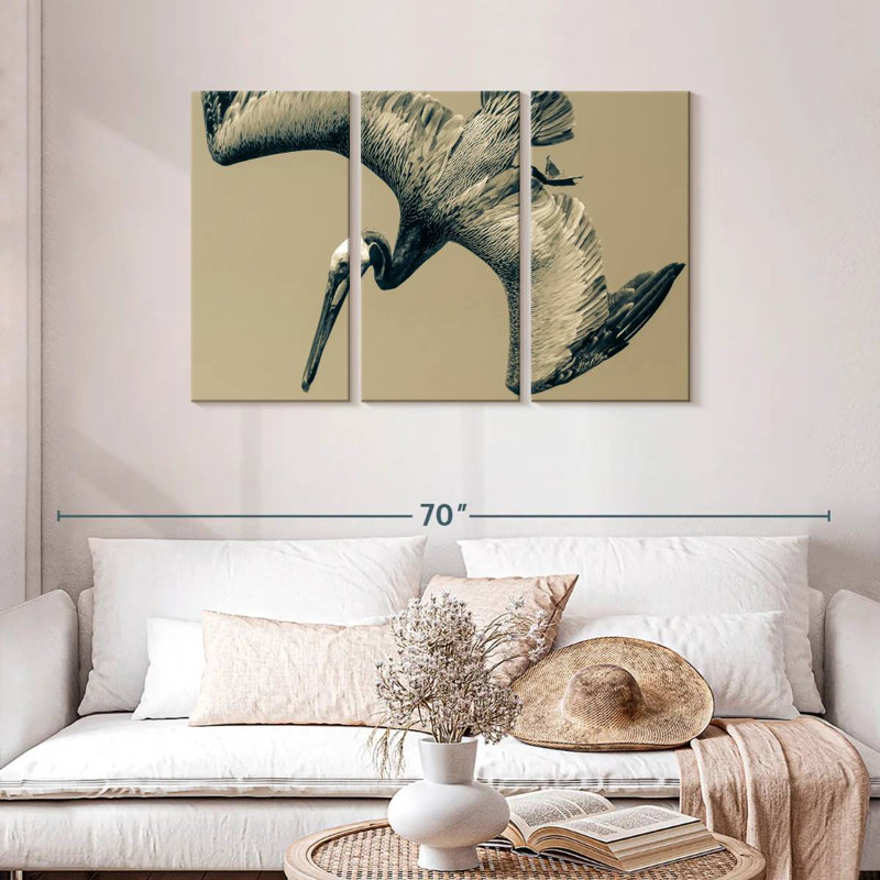 Brampt Flying Pelican, 28" H x 45" W