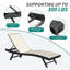 Ensemble de 2 chaises longues d'extérieur