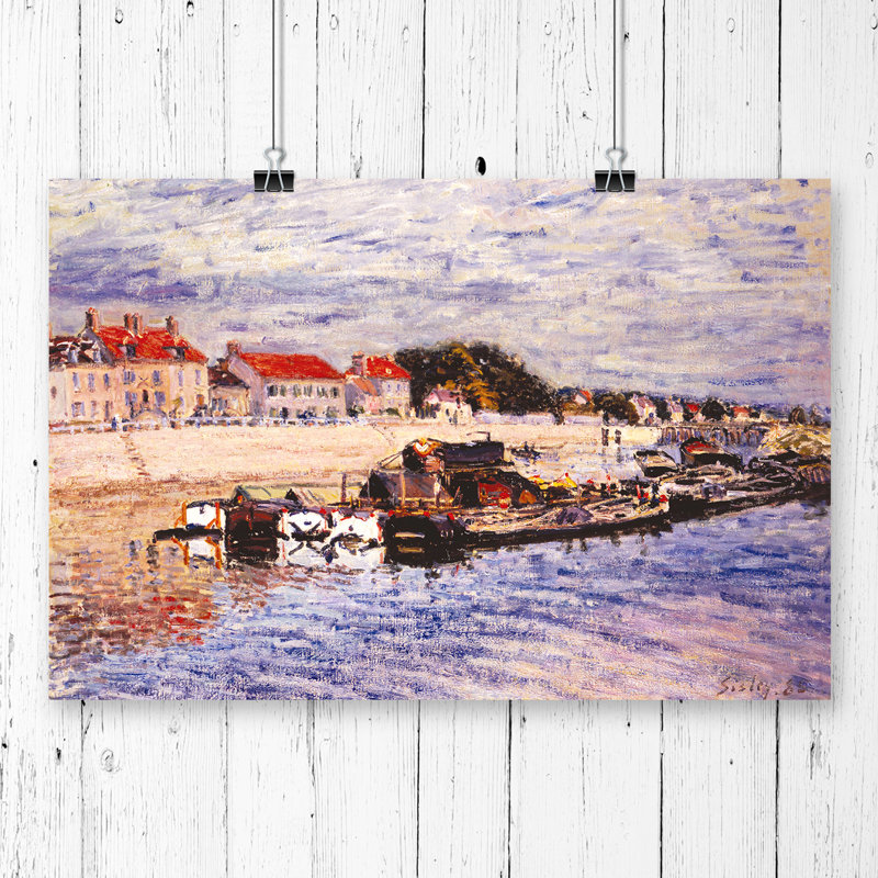 Alfred Sisley - No Frame Painting, 29.7cm H x 42cm W