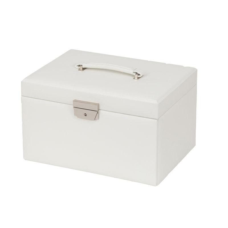 Jewellery Box + Mirror, White