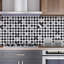 Small Marble Mosaic Tiles Wall Stickers 15cm x 15cm PVC