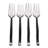 Shirleyan Inox Artisans Twig Pastry Forks 4 Pc. Set