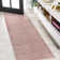 Auldridge Solid Low-Pile Pink Rug