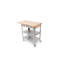 Cucina Elegante Kitchen Cart with Wood Top-19003836
