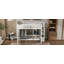 Structure de lit double pleine grandeur avec garde-robe, table de rangement basse et escalier de rangement