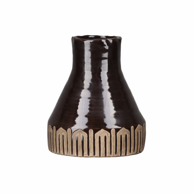 Vase de table en ciment rond Kylan