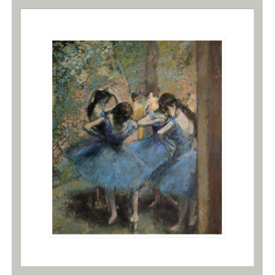 «Dancers in Blue» par Edgar Degas, impression giclée encadrée
