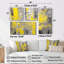 Moutarde jaune et gris vif IV - art mural abstrait 4 pièces-530350383-530350382
