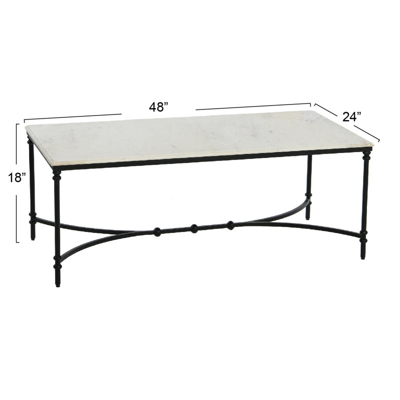 Deverell Marble Top Coffee Table