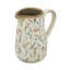 Vase rond en céramique avec motifs floraux multicolores pour maison de campagne rustique Shabby Chic