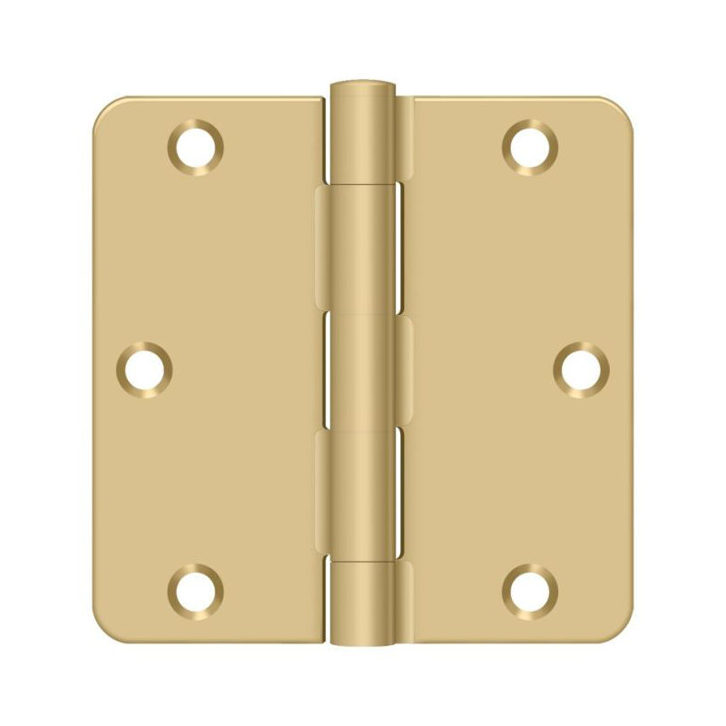 Steel Hinge, Brushed Brass